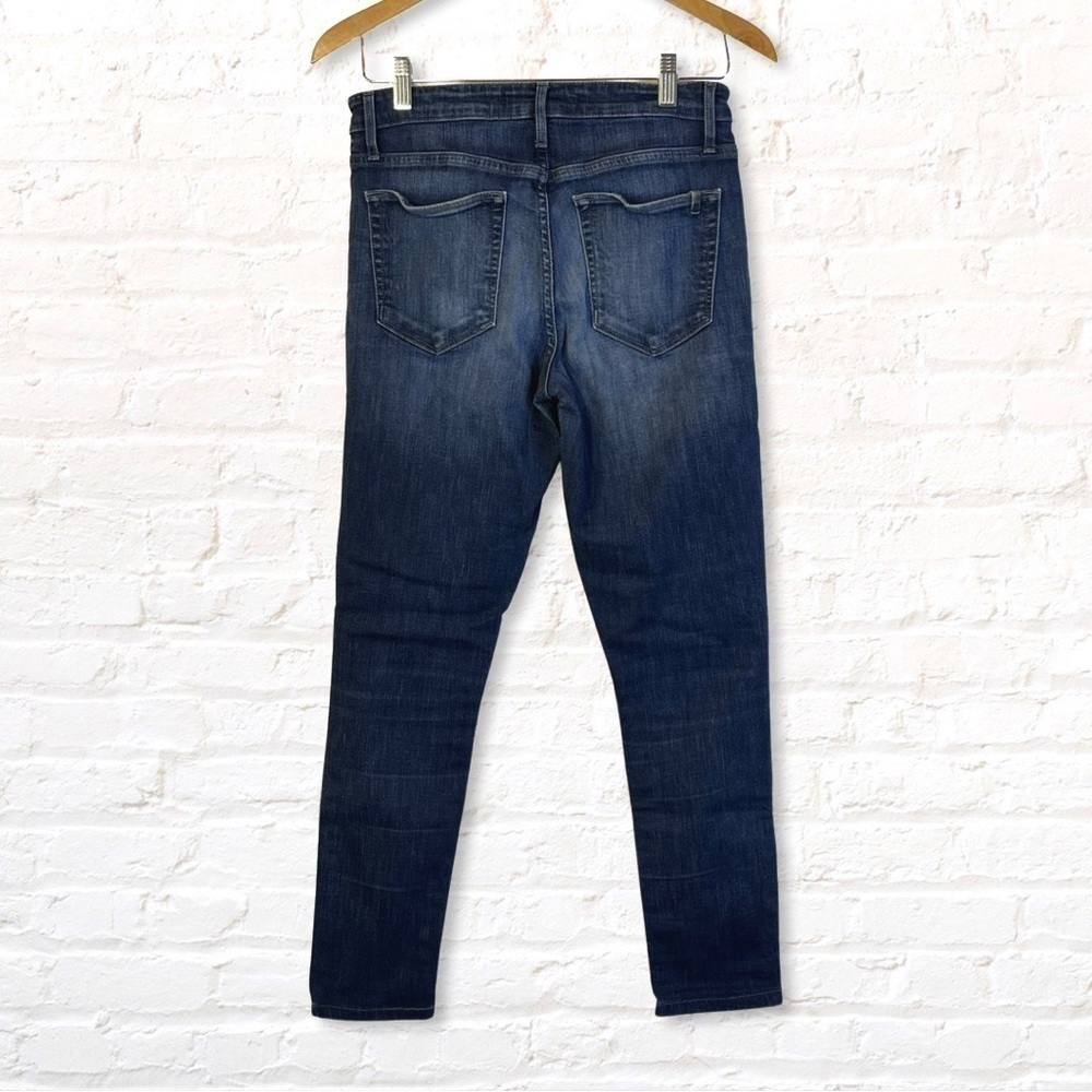 Joe's High Rise Skinny Jeans Size 27 Dark Wash Blue Denim Stretchy Cotton Blend - Picture 2 of 6